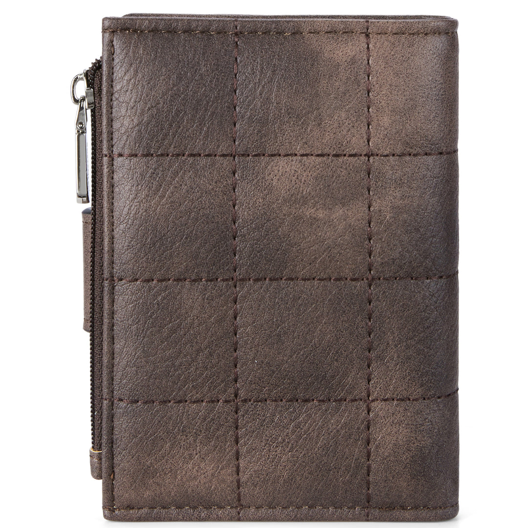 Luna Quilted Colorblock Leather Wallet - Secure RFID