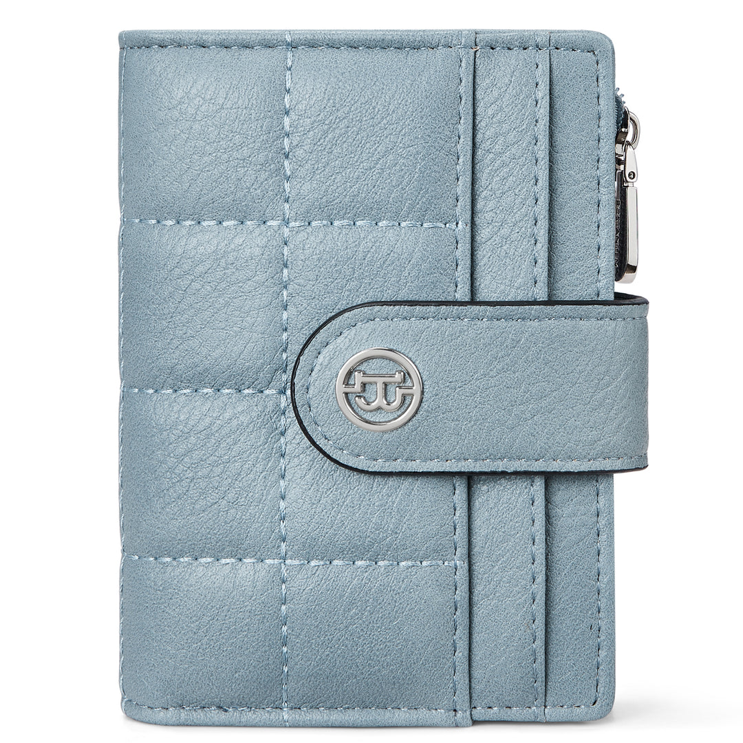 Luna Quilted Colorblock Leather Wallet - Secure RFID