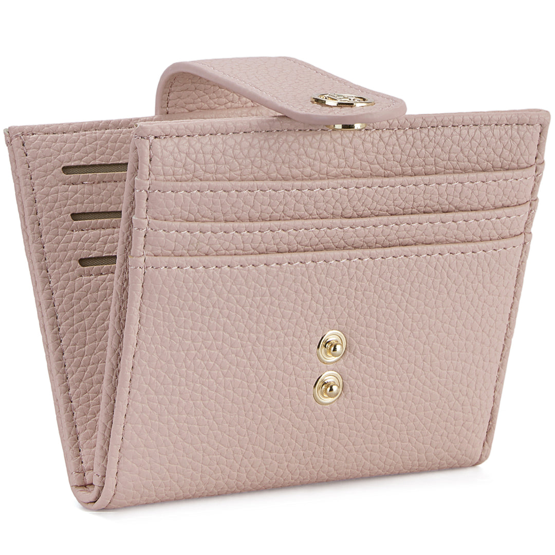 Lomy Slim Bifold Wallet – RFID Card Holder with Double Snap Closure