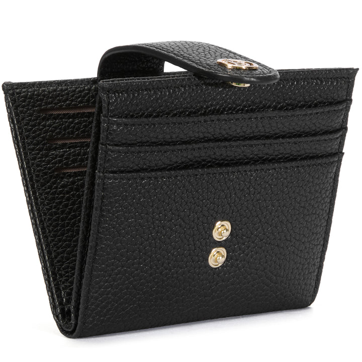 Lomy Slim Bifold Wallet – RFID Card Holder with Double Snap Closure