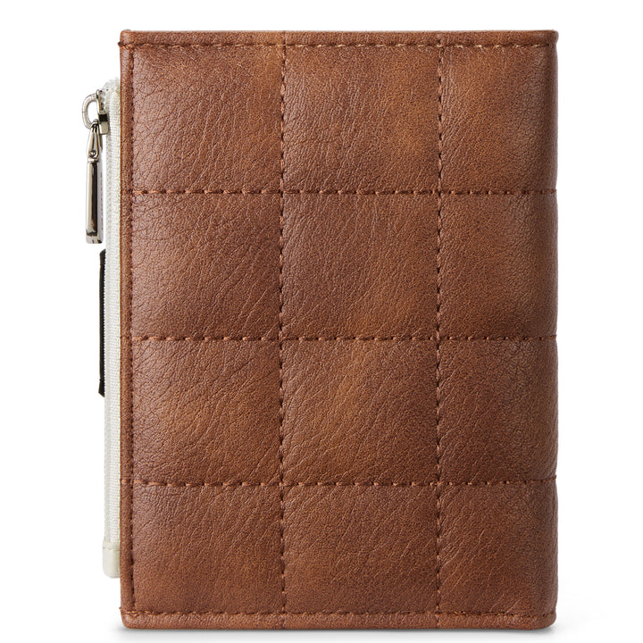 Luna Quilted Colorblock Leather Wallet - Secure RFID