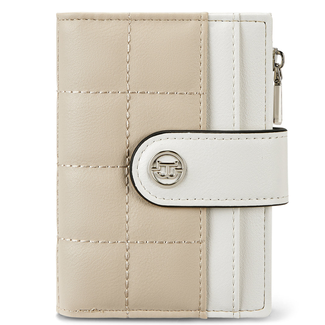 Luna Quilted Colorblock Leather Wallet - Secure RFID