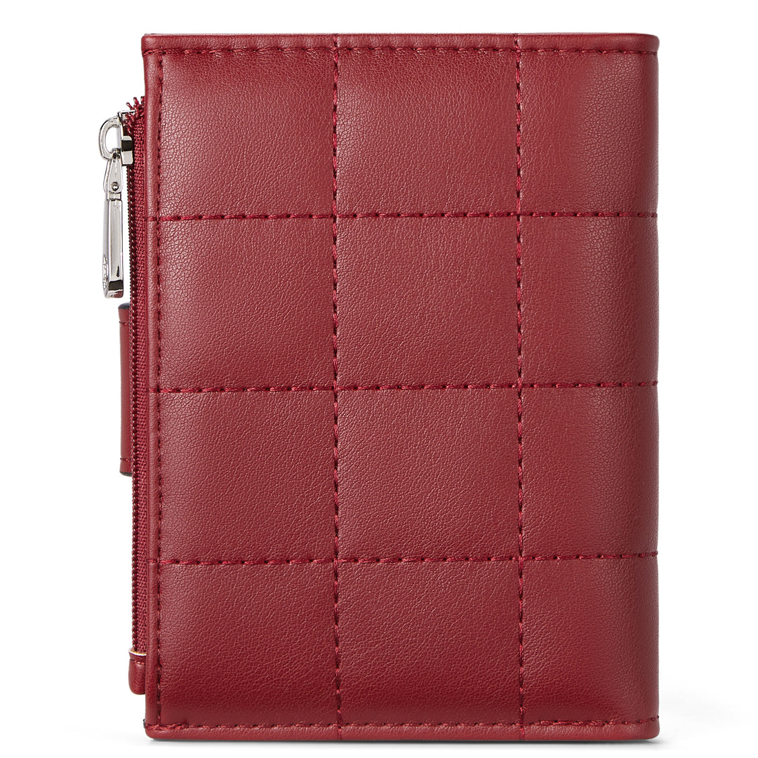 Luna Quilted Colorblock Leather Wallet - Secure RFID