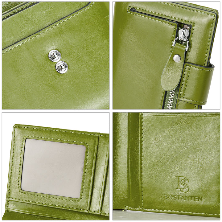 Lnna Hand Tooled Leather Wallet - Genuine Leather