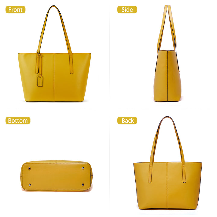Carol Leather Work Tote 16''