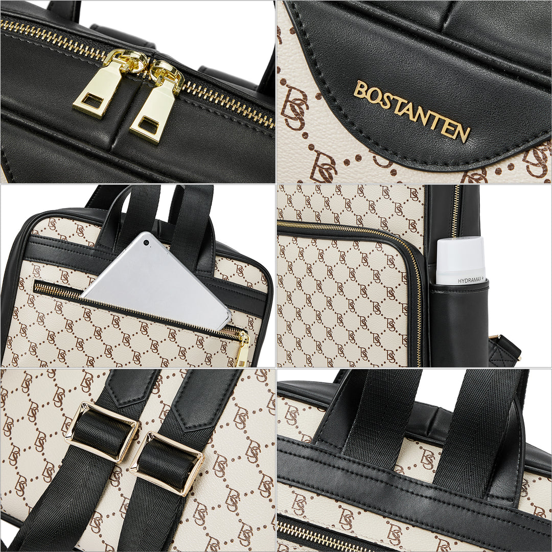 Baish Nappa Pattern Italian Leather Backpack for Women
