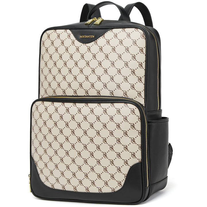 Baish Nappa Pattern Italian Leather Backpack for Women