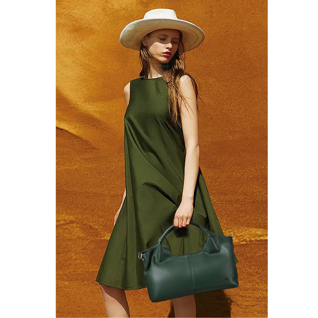 Nevin Genuine Leather Satchel Hobo Top Handle Tote Handbags