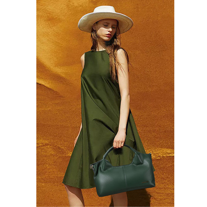 Nevin Genuine Leather Satchel Hobo Top Handle Tote Handbags