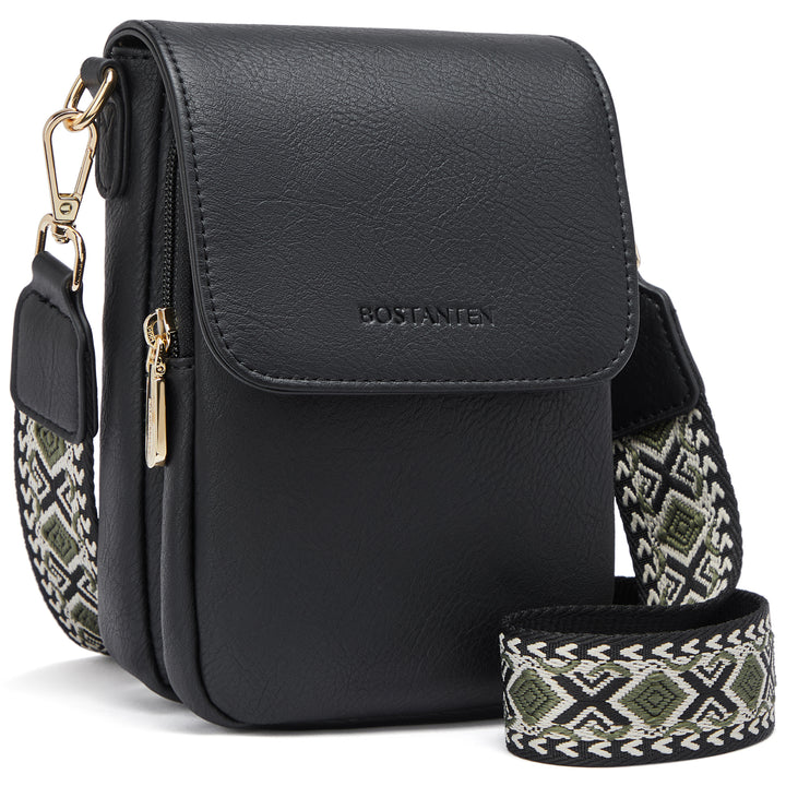 Phone Crossbody Bag –  Diamond Pattern Strap