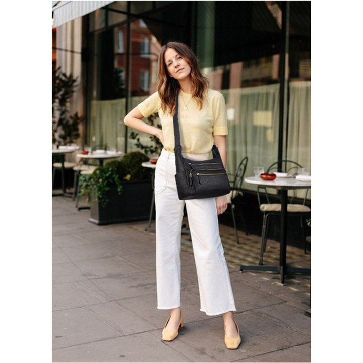 Evelyn Multi Pocket Shoulder Hobo Bag