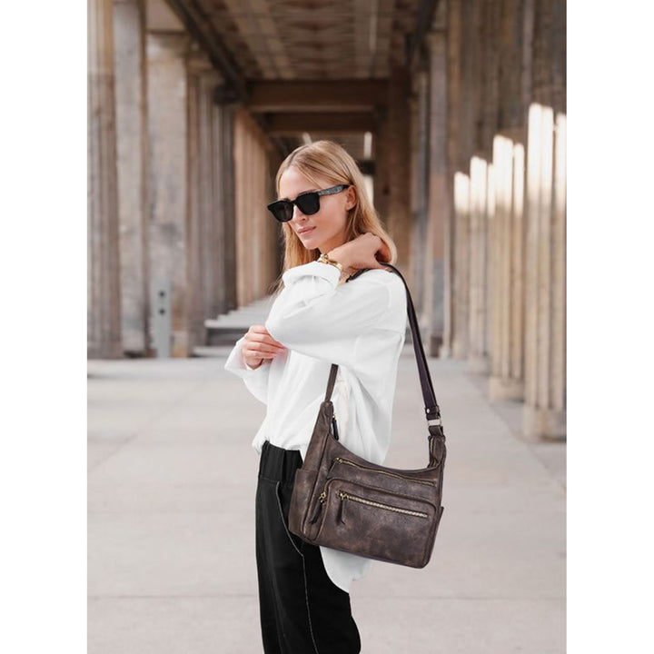 Evelyn Multi Pocket Shoulder Hobo Bag