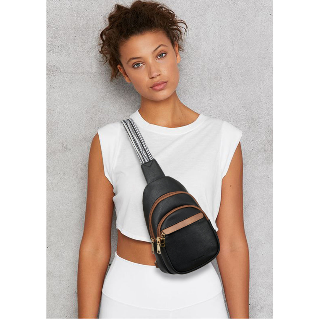 Aurora Beige Street Casual Trapeze Sling Bag