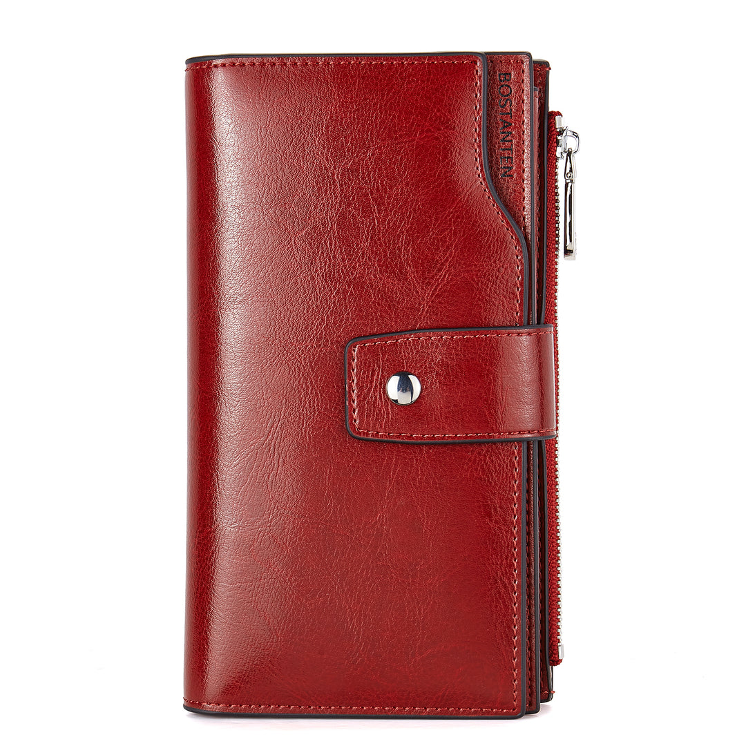 Lnna Genuine Leather RFID Wallets With Checkbooks - Cash Clutch