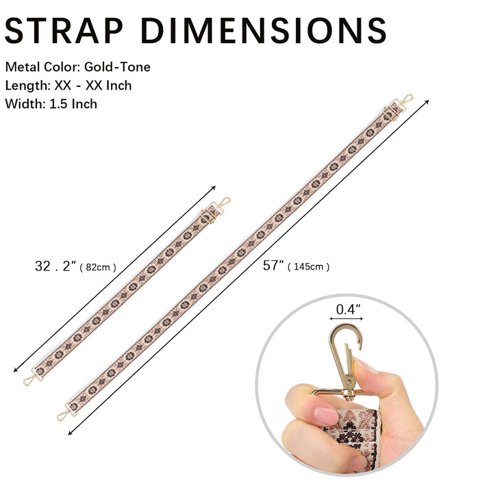 Fashionable and Detachable Wide Shoulder Strap