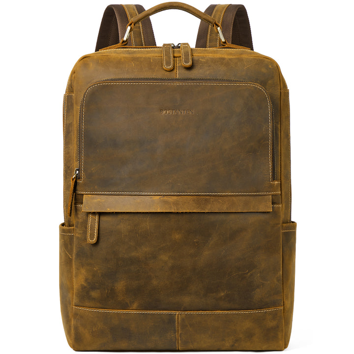 Großer Retro-Business-Rucksack für Herren für 15,6-Zoll-Laptops 