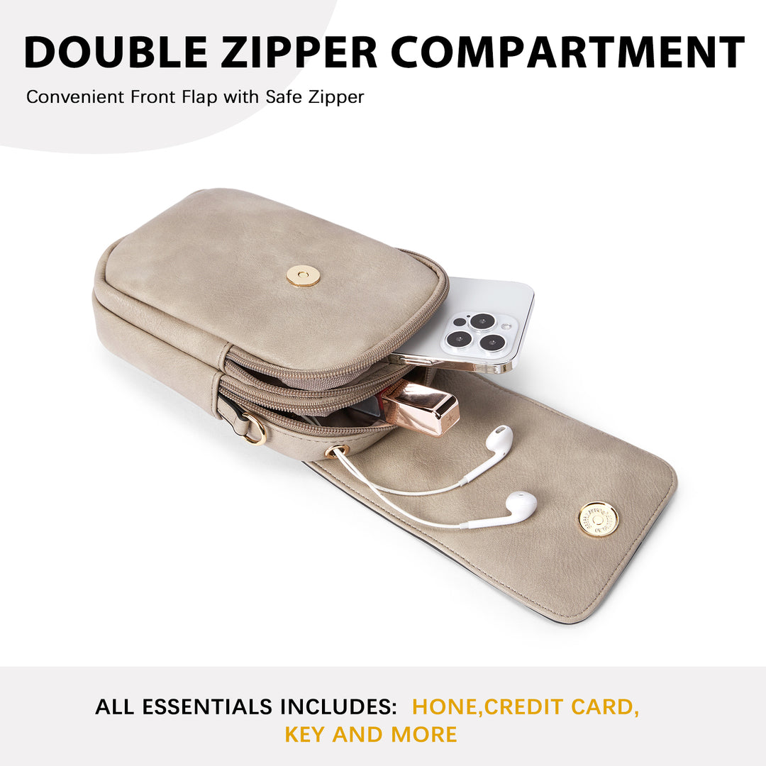 Phone Crossbody Bag – Chevron Pattern Strap