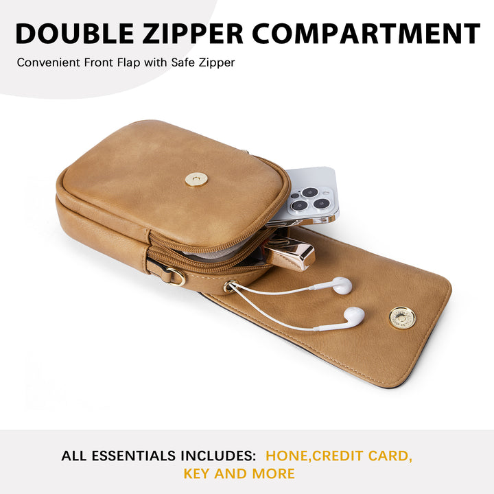 Phone Crossbody Bag – Chevron Pattern Strap