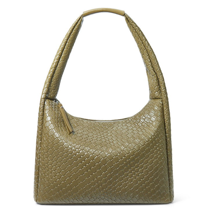 KWELI Croc Structured Curved Hobo Handbags