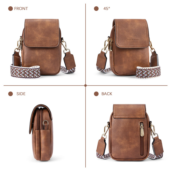 Phone Crossbody Bag – Chevron Pattern Strap