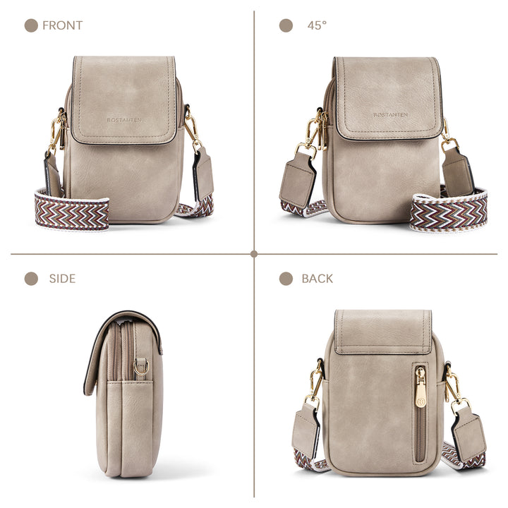 Phone Crossbody Bag – Chevron Pattern Strap