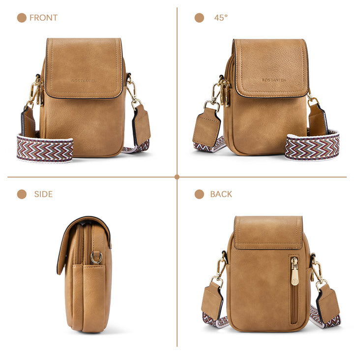 Phone Crossbody Bag – Chevron Pattern Strap