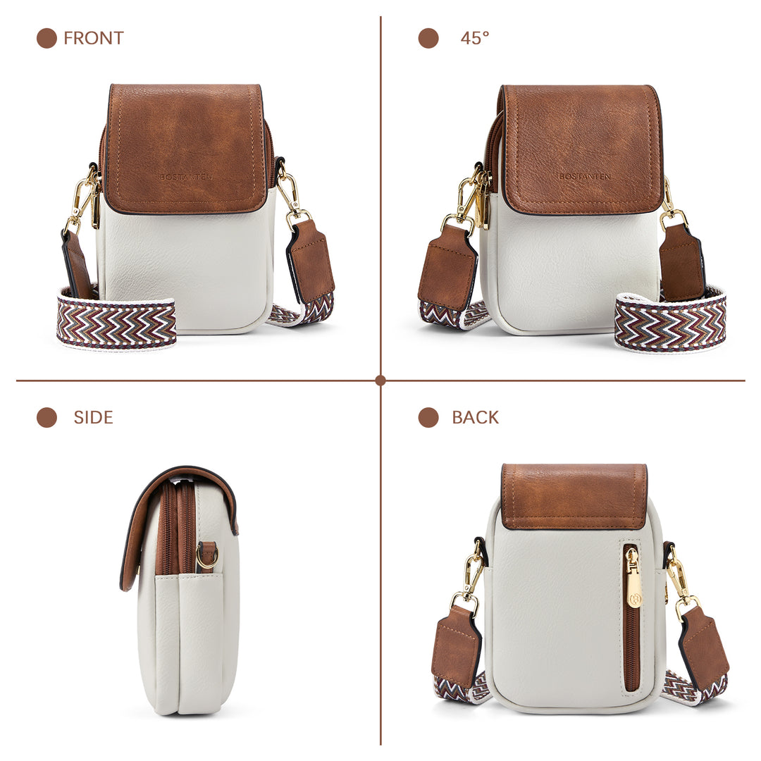 Phone Crossbody Bag – Chevron Pattern Strap