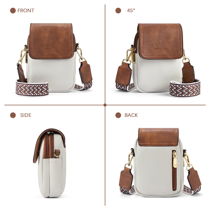 Phone Crossbody Bag – Chevron Pattern Strap