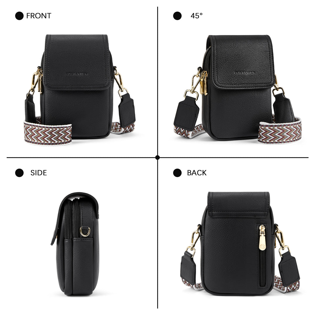 Phone Crossbody Bag – Chevron Pattern Strap
