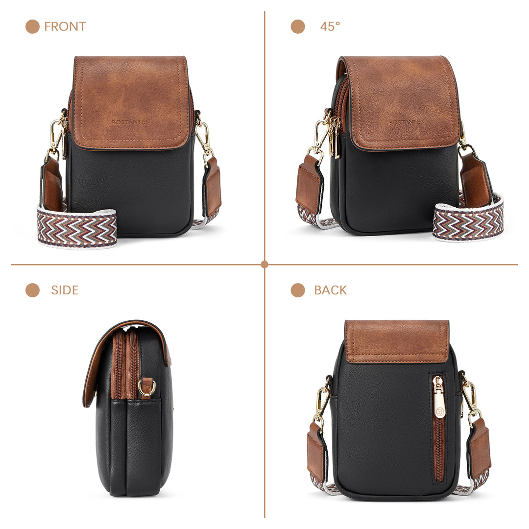 Phone Crossbody Bag – Chevron Pattern Strap