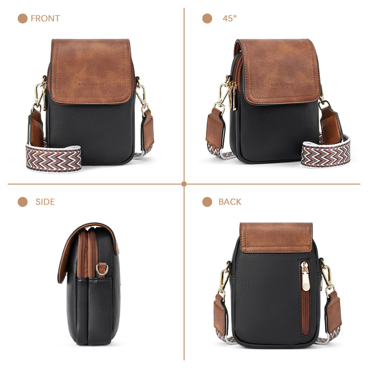 Phone Crossbody Bag – Chevron Pattern Strap