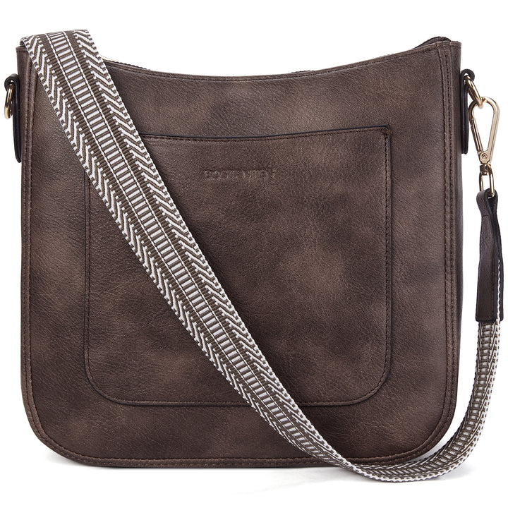Nola Reversible Boho Straps Vegan Leather Hobo Handbags