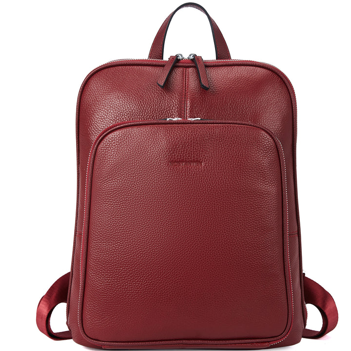 Vrba Genuine Leather Backpack Purse — Courage