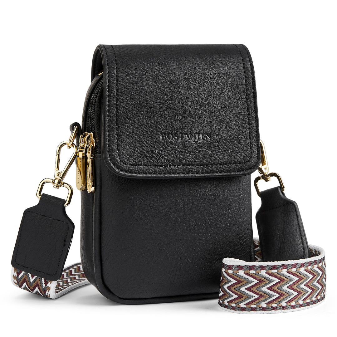 Phone Crossbody Bag – Chevron Pattern Strap