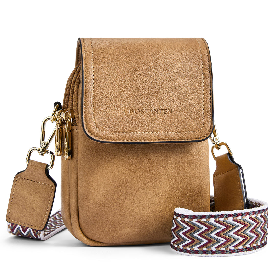 Phone Crossbody Bag – Chevron Pattern Strap