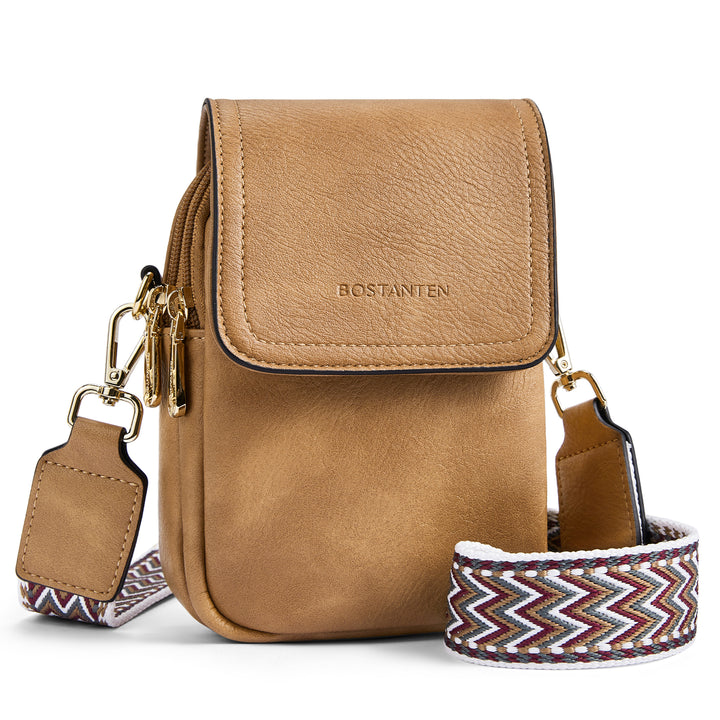 Phone Crossbody Bag – Chevron Pattern Strap