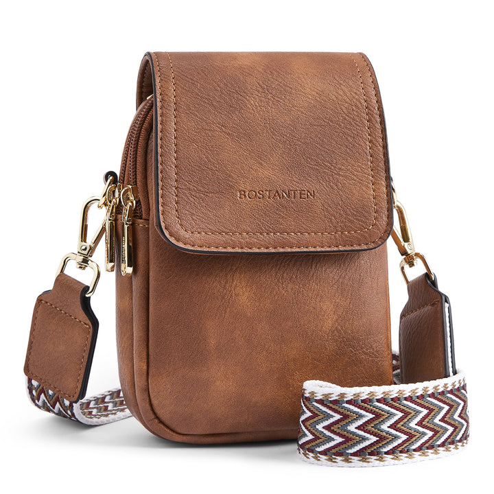 Phone Crossbody Bag – Chevron Pattern Strap