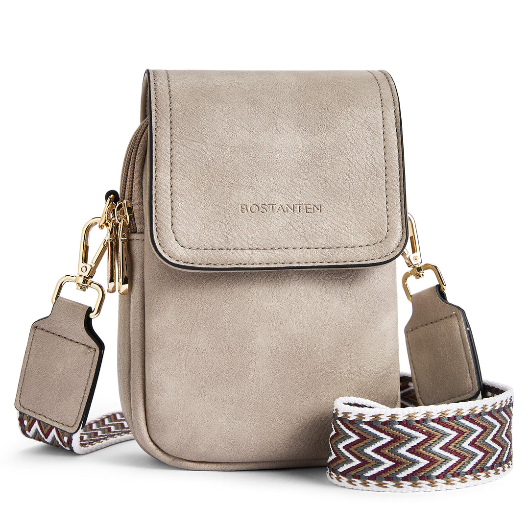 Phone Crossbody Bag – Chevron Pattern Strap