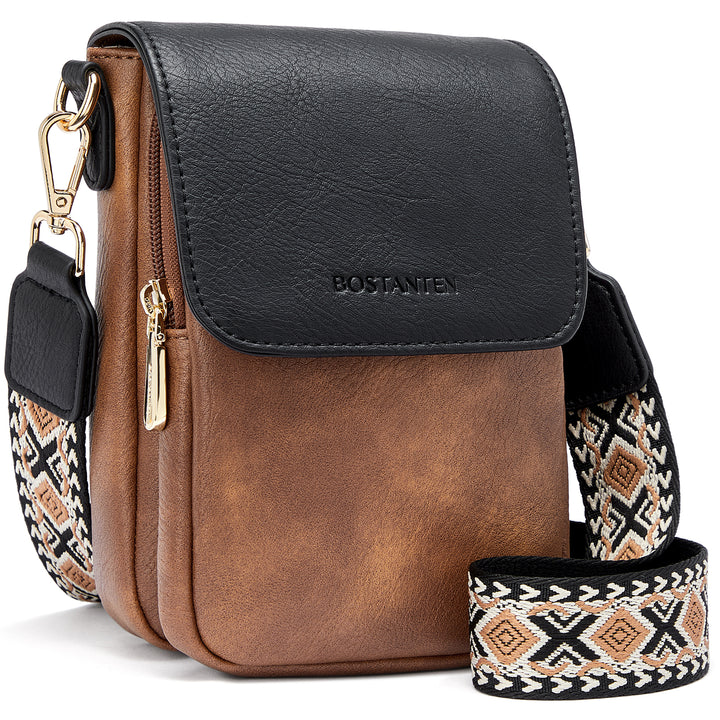 Phone Crossbody Bag –  Diamond Pattern Strap