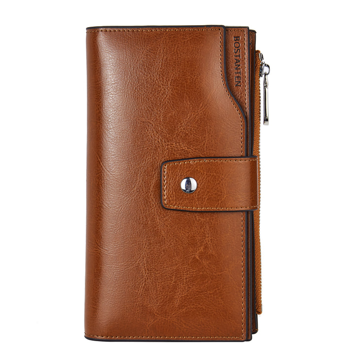 Lnna Genuine Leather RFID Wallets With Checkbooks - Cash Clutch