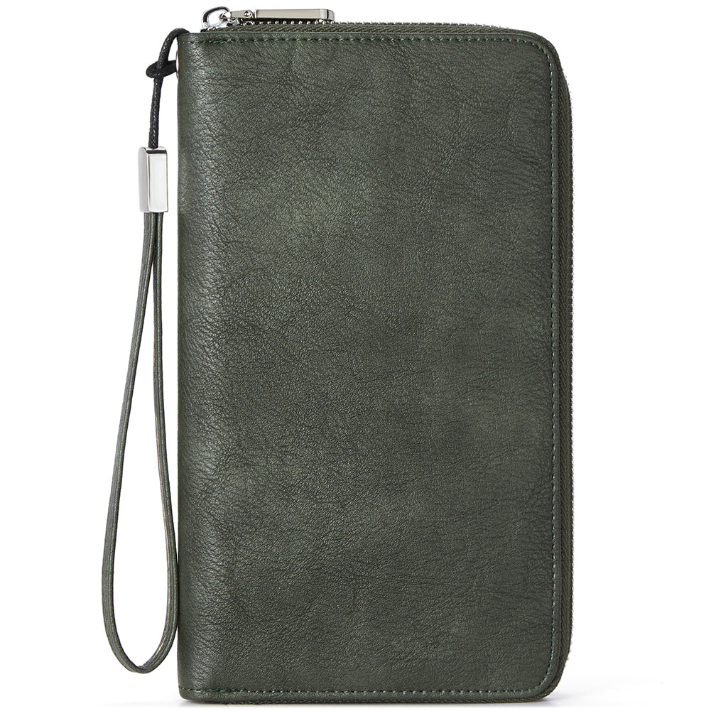 Rozenn Wallets with Wristlet Clutch