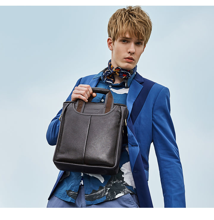 Royal Retro Designer Vertical Leather Crossbody Bag