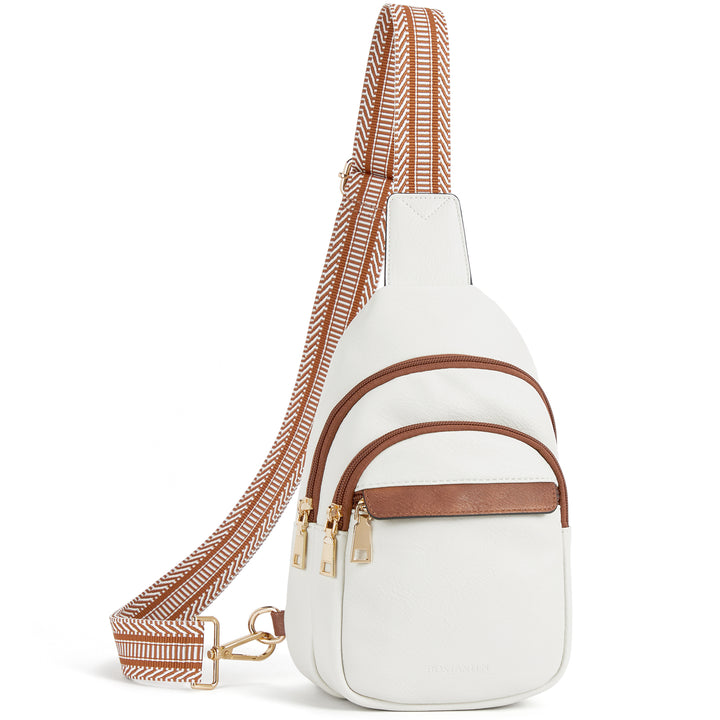 Aurora Beige Street Casual Trapeze Sling Bag