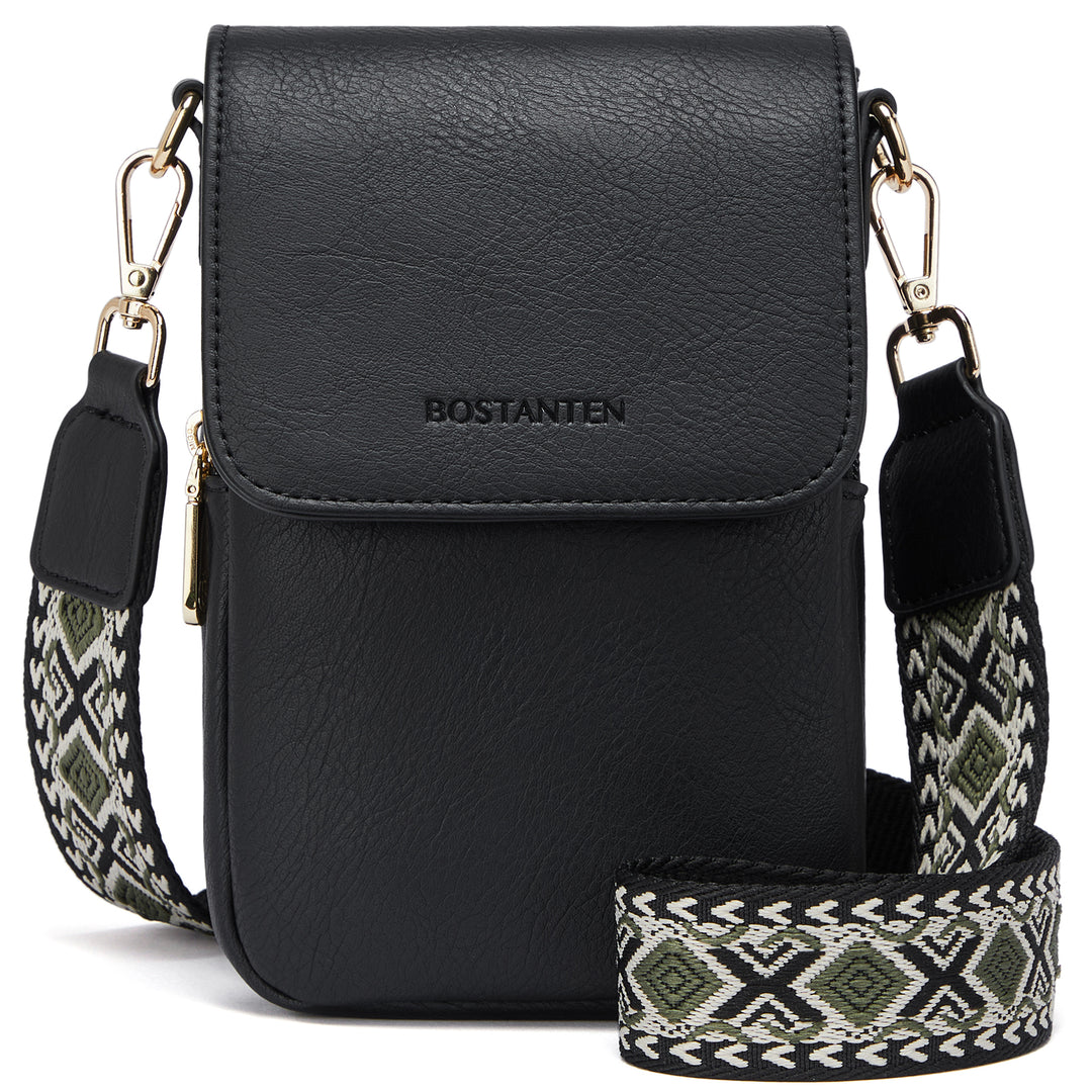 Phone Crossbody Bag –  Diamond Pattern Strap