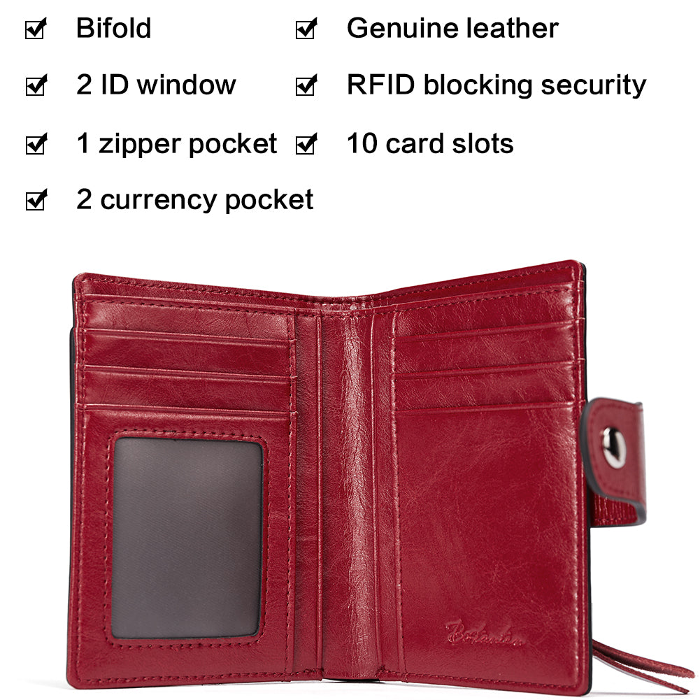 Lnna Hand Tooled Leather Wallet - Genuine Leather