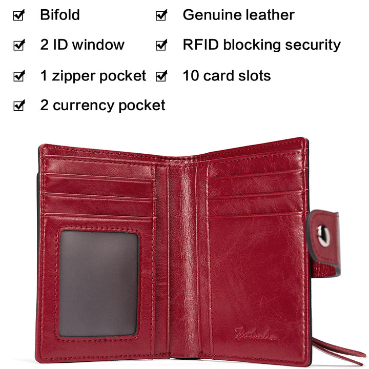 Lnna Hand Tooled Leather Wallet - Genuine Leather