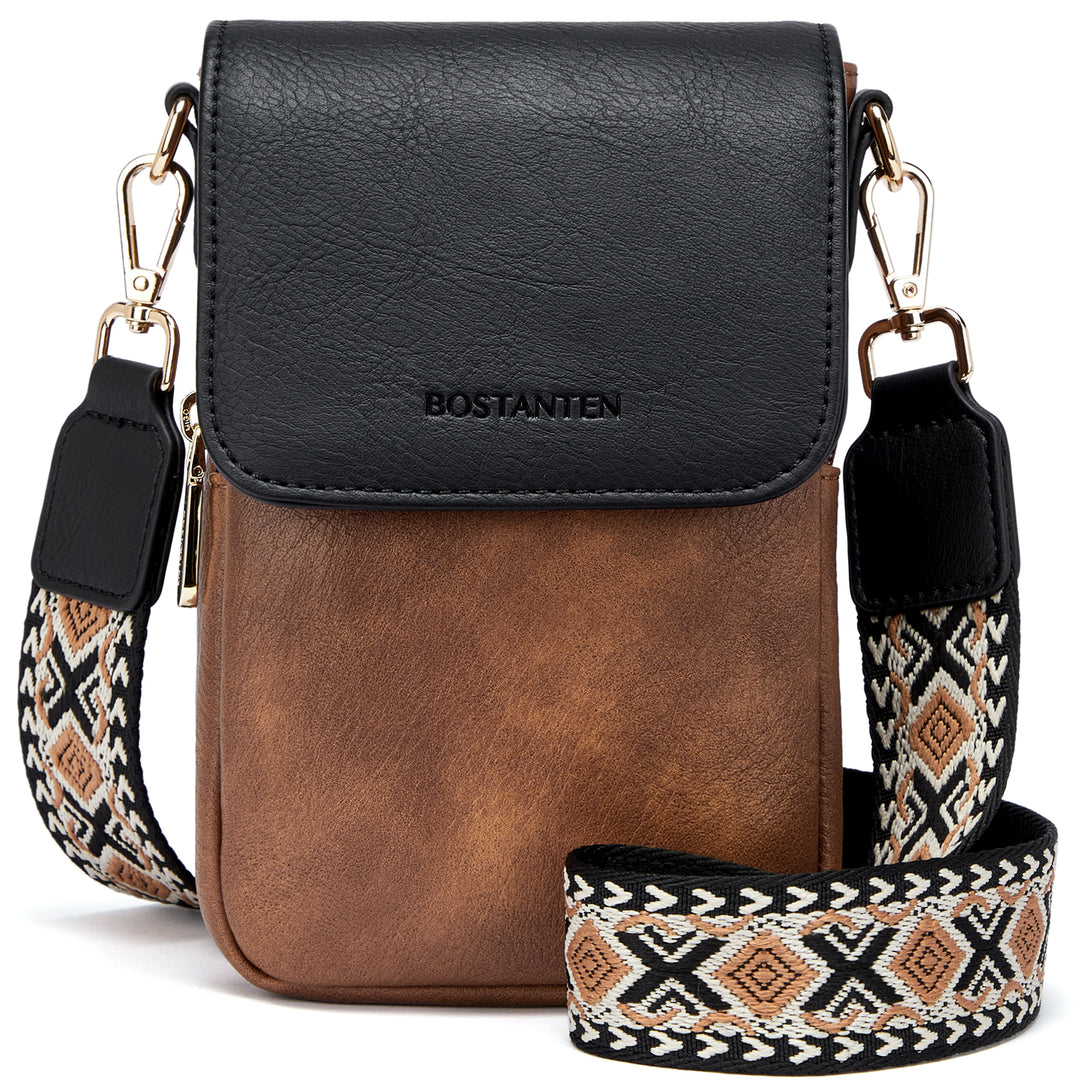 Phone Crossbody Bag –  Diamond Pattern Strap