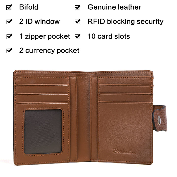 Lnna Hand Tooled Leather Wallet - Genuine Leather