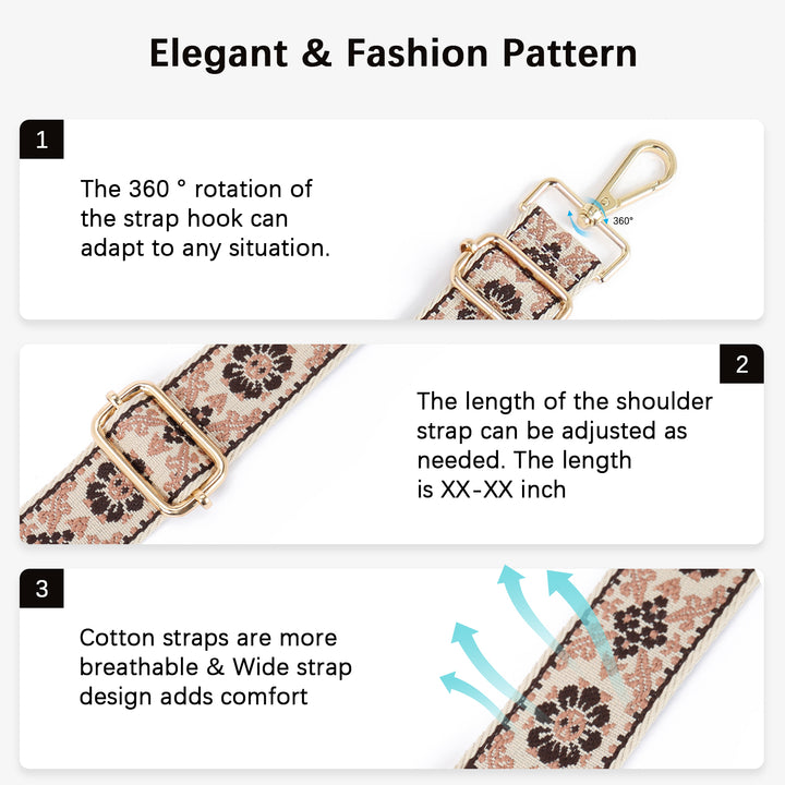 Fashionable and Detachable Wide Shoulder Strap
