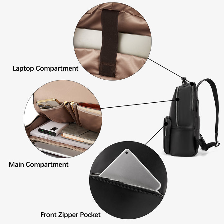Nombongo Large Leather Backpack — Flexible